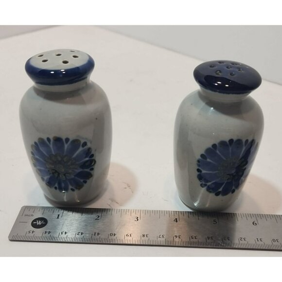Vtg Ken Edwards El Palomar Guadalajara Blue Salt And Pepper Shakers Signed - Picture 16 of 16